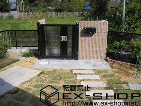 のフェンス・柵 シャレオR2型フェンス フリーポールタイプ 施工例