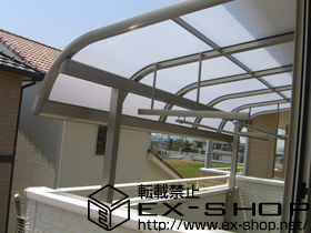 のバルコニー・ベランダ屋根 パワーアルファ RA型 屋根タイプ 単体 積雪〜20cm対応 施工例