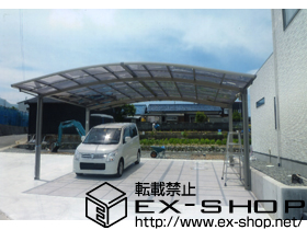 のカーポート カーブポートシグマ? ワイド 積雪〜20cm対応 施工例