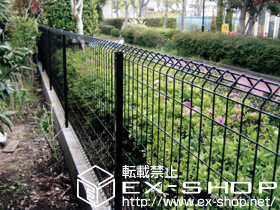 のフェンス・柵 FCS-61型 自由柱使用 施工例