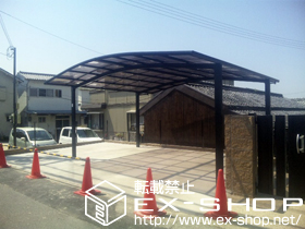 のカーポート カーブポートシグマIII ワイド 積雪〜20cm対応 施工例