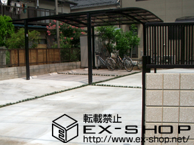 のカーポート カーブポートシグマ? ワイドタイプ 積雪〜20cm対応 施工例