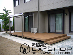 のウッドデッキ リコステージII 連棟 施工例