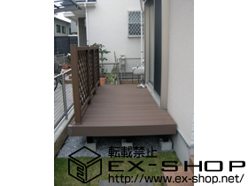 のウッドデッキ リウッドデッキII＋リウッドデッキフェンス2型 施工例