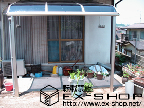 のテラス屋根 プレシオステラス R型　テラスタイプ単体 積雪〜30ｃｍ対応 施工例