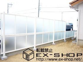 のフェンス・柵 シャレオR P型フェンス フリーポールタイプ 施工例