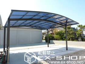 のカーポート カーブポートシグマIII ワイド 積雪〜20cm対応 施工例