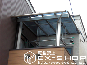 のバルコニー・ベランダ屋根 ヴェクターテラス R型 単体 積雪〜20cm対応 施工例