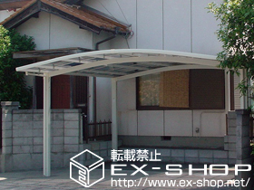 のカーポート カーブポートシグマIII ワイド　積雪〜30ｃｍ対応 施工例