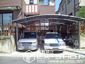 のカーポート カーブポートシグマIII ワイド 積雪〜20cm対応 施工例