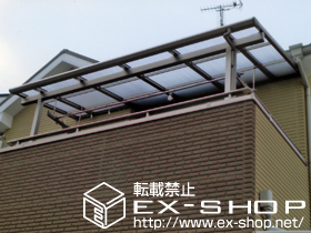 のバルコニー・ベランダ屋根 パワーアルファ F型 屋根タイプ 単体 積雪〜20cm対応 施工例