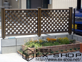 のフェンス・柵 ステイウッドフェンスM2型 間仕切りタイプ 施工例