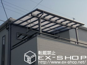 のバルコニー・ベランダ屋根 パワーアルファ F型 屋根タイプ 単体 積雪〜20cm対応 施工例