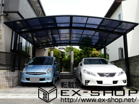 のカーポート カーブポートシグマIII ワイド 積雪〜20cm対応 施工例