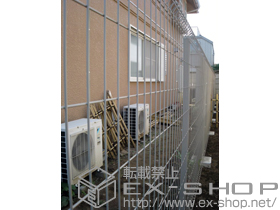 のフェンス・柵 イーネットフェンス1F型 自由柱タイプ 施工例