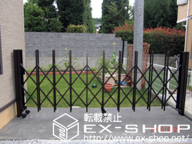 のカーゲート トリップゲート PA型 ノンレール 片開き 施工例