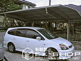 のカーポート カーブポートシグマIII 積雪〜20cm対応＋収納式サポート　（標準2本） 施工例