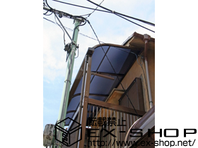 のバルコニー・ベランダ屋根 ライザーテラスII R型 単体 屋根タイプ 積雪〜20cm対応 施工例