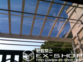 のバルコニー・ベランダ屋根 パワーアルファ L型 屋根タイプ 単体 積雪〜30cm対応 施工例