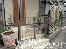 の門扉 コラゾン1型 両開き 柱使用タイプ 施工例