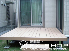 のウッドデッキ リウッドデッキII 単体＋独立式 リウッド ステップ 施工例