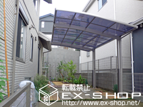 のカーポート カーブポートシグマIII 積雪〜30cm対応＋着脱式サポート ロング柱23用×2 施工例