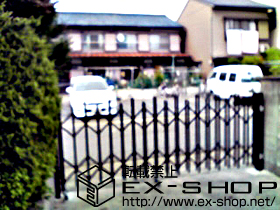 のカーゲート アルピタUH ノンレール 片開き 施工例