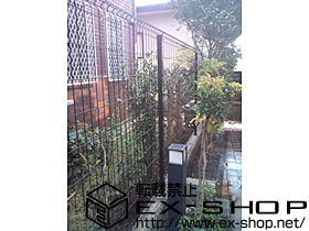 のフェンス・柵 イーネットフェンス1F型 自由柱タイプ 施工例