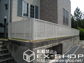 のフェンス・柵 エクスラインフェンス5型 フリーポールタイプ 施工例