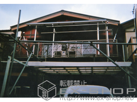 のバルコニー・ベランダ屋根 ライザーテラスII R型 屋根タイプ 単体 積雪〜20cm対応 施工例