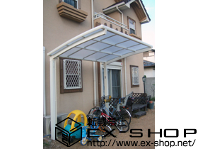 のサイクルポート・駐輪場 カーブポートシグマIII ミニ 積雪〜30cm対応 施工例