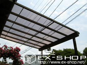 のテラス屋根 ライザーテラスII F型 テラスタイプ 単体 積雪〜20cm対応 施工例