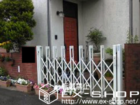 のカーゲート アルシャインL型 Aタイプ ノンレール 片開き 施工例