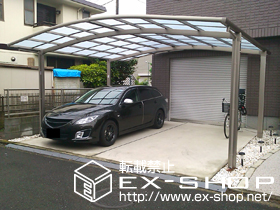 のカーポート カーブポートシグマIII ワイド 積雪〜20cm対応 施工例