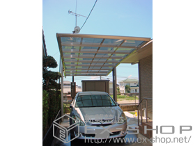 のカーポート マイポート ステン+アルミ 積雪〜20cm対応 施工例