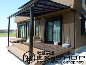 のテラス屋根 ヴェクター R型 テラスタイプ 単体 積雪〜20cm対応 施工例