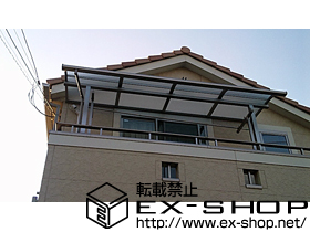 のバルコニー・ベランダ屋根 ライザーテラスII R型 単体 屋根タイプ 積雪〜20cm対応 施工例