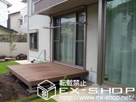 YKKAPのウッドデッキ リウッドデッキII 単体 施工例