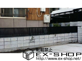 のフェンス・柵 シャレオR4型フェンス フリーポールタイプ 施工例