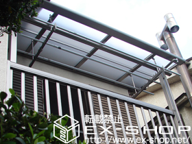 のバルコニー アクトステージA型 太格子 単体 柱建て式 施工例