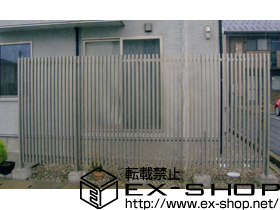 のフェンス・柵 リレーリア スクリーンフェンス2N型 間仕切り柱 施工例