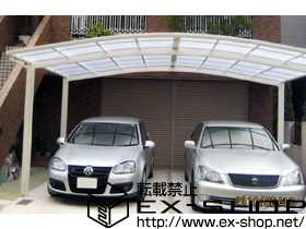 のカーポート カーブポートシグマ? ワイドタイプ 積雪〜20cm対応 施工例