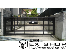 のカーゲート オーバードアR1型 電動式【特注】 施工例