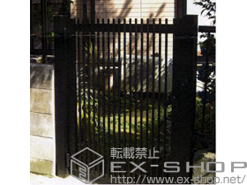 の門扉 レスティン門扉11型 片開き 門柱使用タイプ 施工例