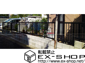 のフェンス・柵 レスティナフェンス21型 自由柱施工 施工例