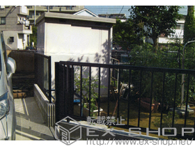 のフェンス・柵 レスティナフェンス21型 自由柱施工 施工例