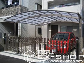 のカーポート カーブポートシグマ? ワイド 積雪〜20cm対応 施工例