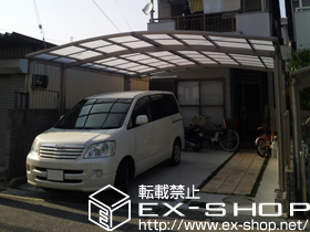 のカーポート カーブポートシグマ? ワイド 積雪〜20cm対応 施工例