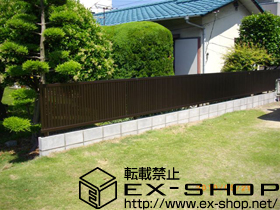 のフェンス・柵 エクスラインフェンス6型 フリーポールタイプ 施工例