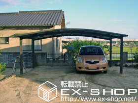 のカーポート カーブポートシグマIII ワイド 積雪〜20cm対応 施工例